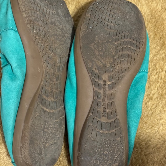 Hush Puppies Teal skin leather loafer US9.5 green-blue - Picture 3 of 3